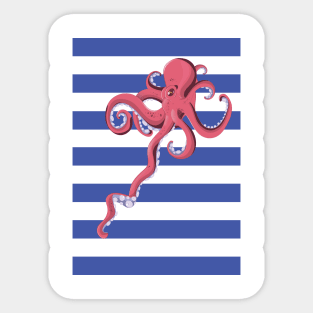 Nautical Squid Sticker